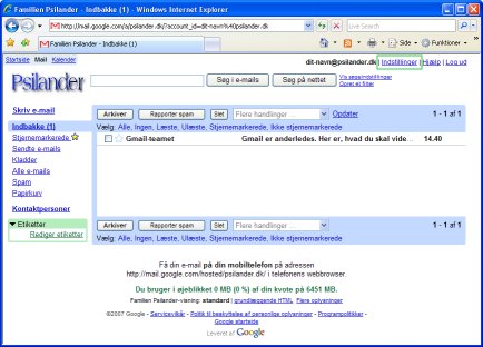 Din Web e-mail.