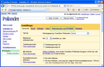 Instillinger.