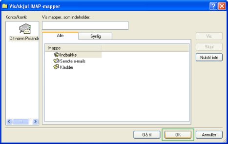Vis-skjul IMAP-mapper -> ok